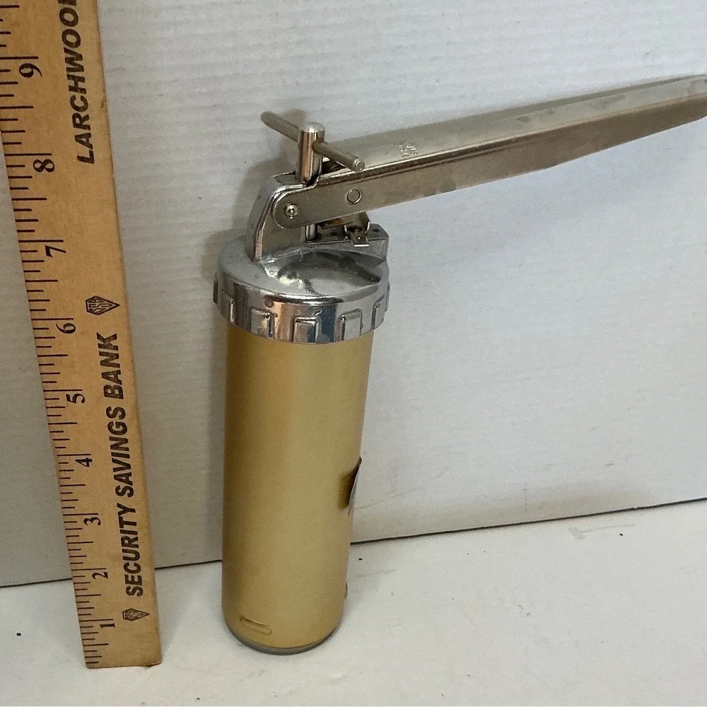 Sawa Vintage Cookie Press 2000 De Luxe Made in Sweden Gold Metal Kitchen Tool